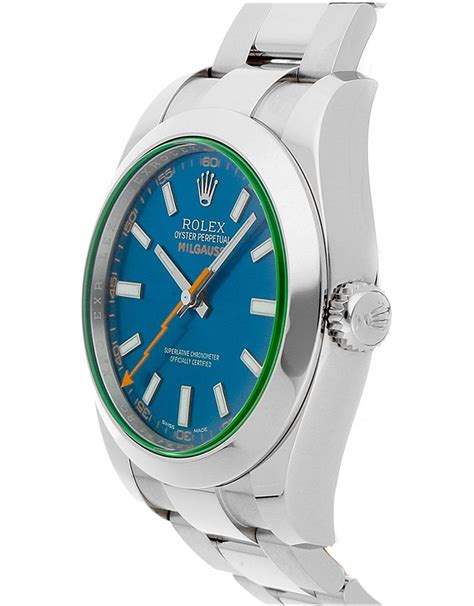 rolex milgauss blue replica|rolex milgauss 40mm.